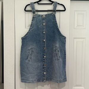 NWOT | Celebrity Pink denim overalls jumper | size Large